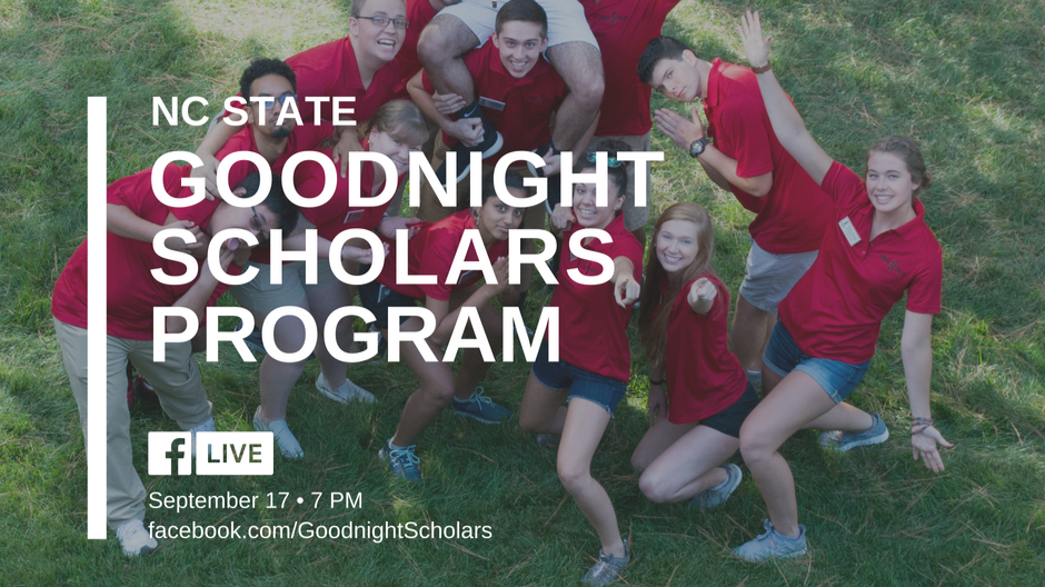 Goodnight Scholars Facebook Live Sept 17 7pm