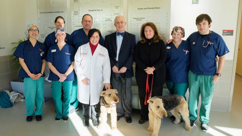 Lysa Posner, Winston, the Steffans, and Winston's Team Anesthesia