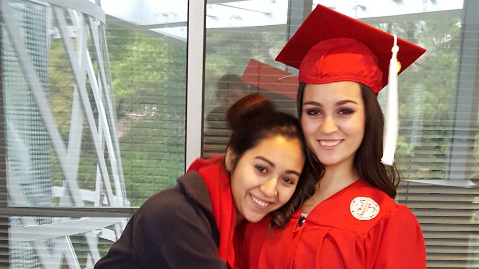 Selena Ibarra and her sister at graduation.
