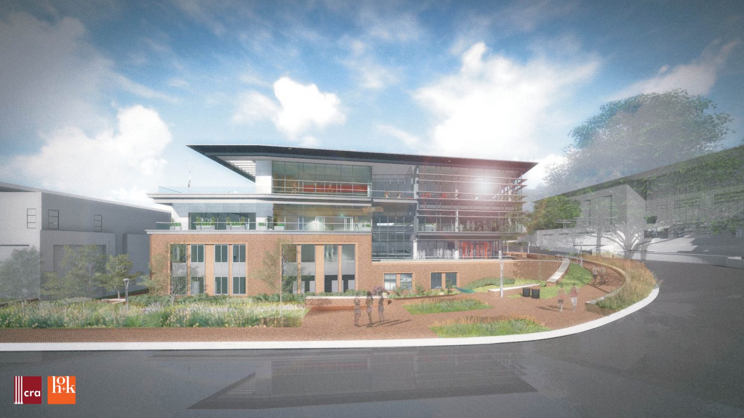 Rendering of the exterior of the new Wellness and Recreation Center