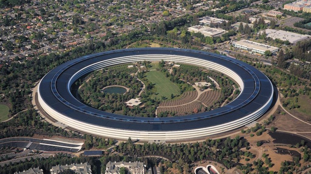 aerial view of Apple Park