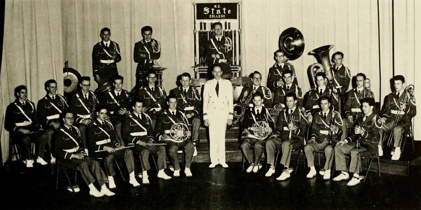 NC State Concert Band in 1953