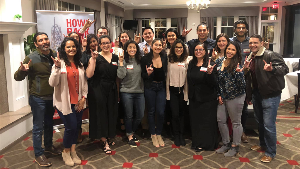 A group photo of the Latinx Alumni Association