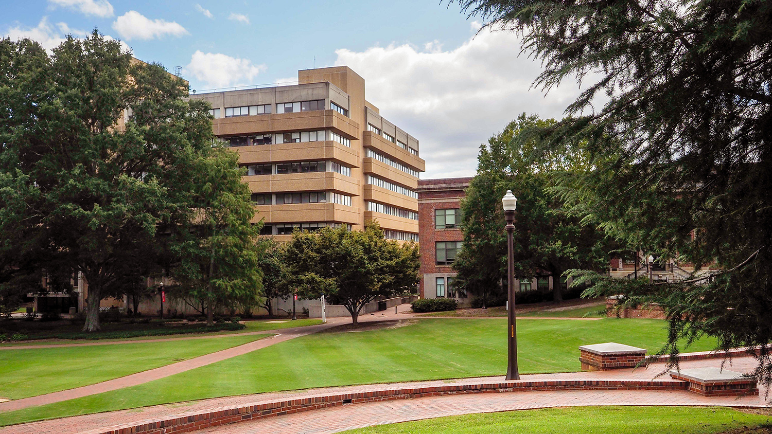 Poe Hall off the Court of North Carolina