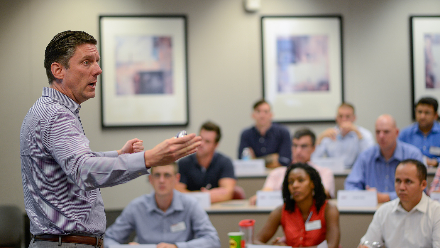 Bradley Kirkman teaching a class