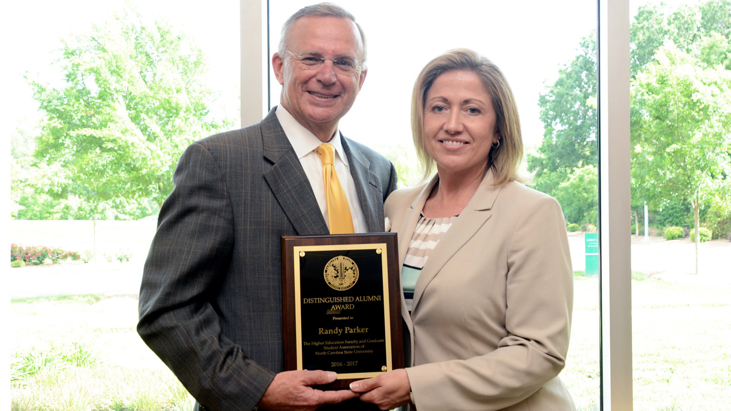 Randy Parker, left, and Audrey Jaeger