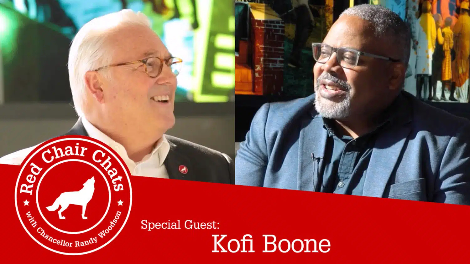 Chancellor Woodson and Professor Kofi Boone