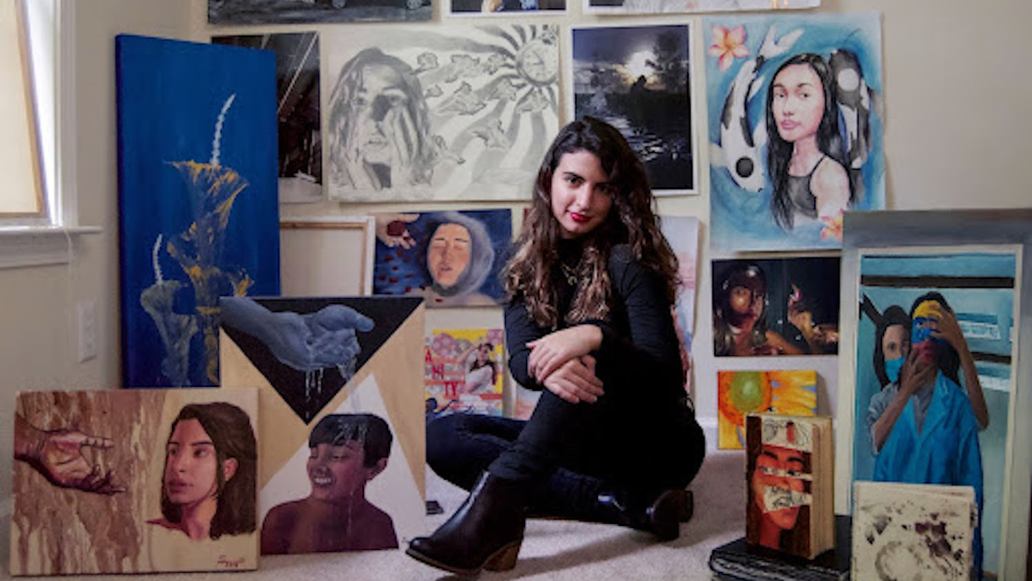 Sabrina Hurtado and her artwork