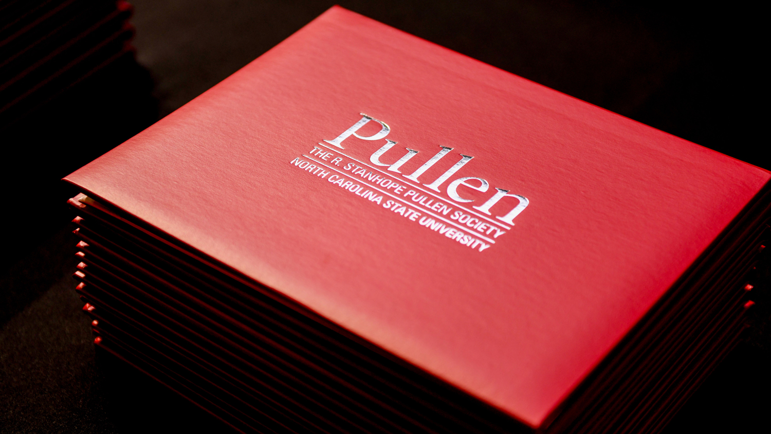 Special Pullen Society certificates were presented to each new member during the 2023 induction event.