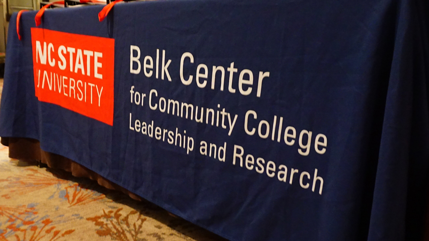 Belk Center for Community College Leadership and Research table cloth