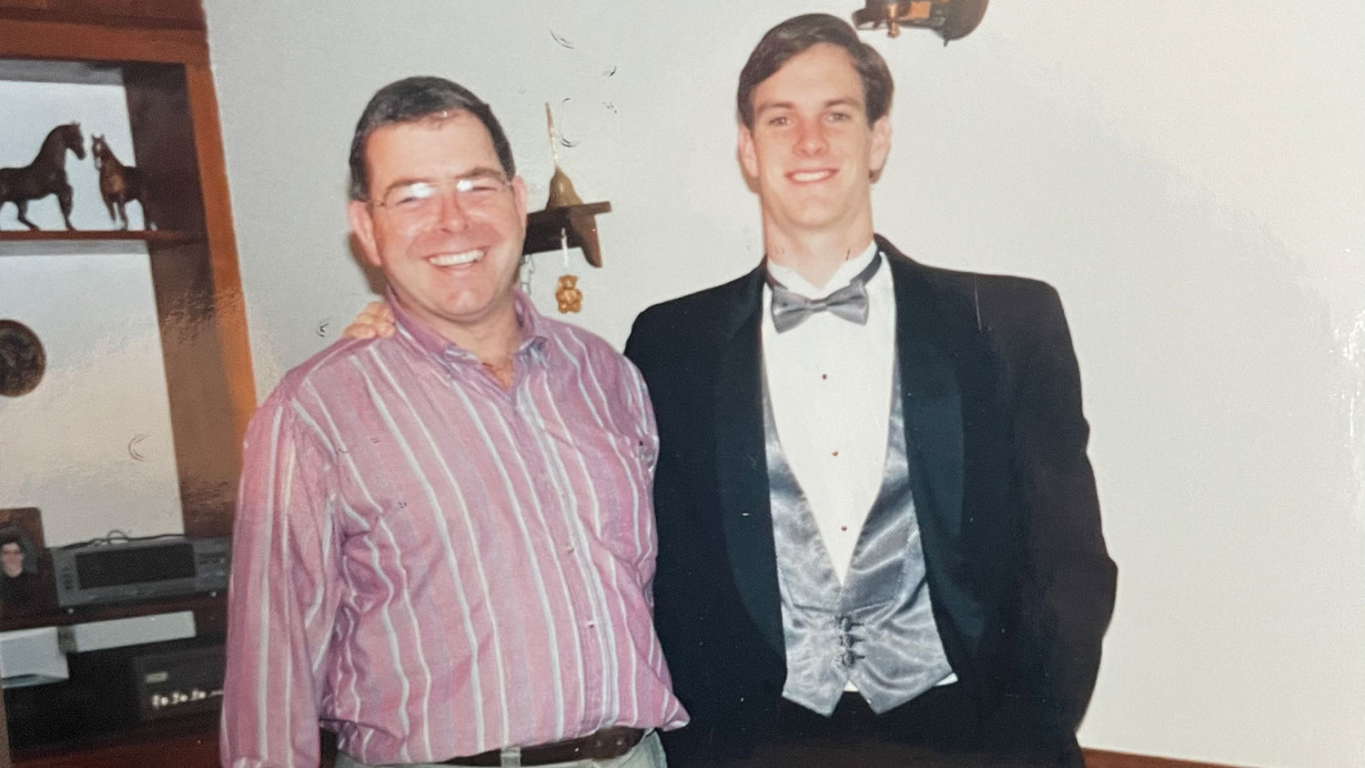 Alex Darden (right) with his father, Jim.