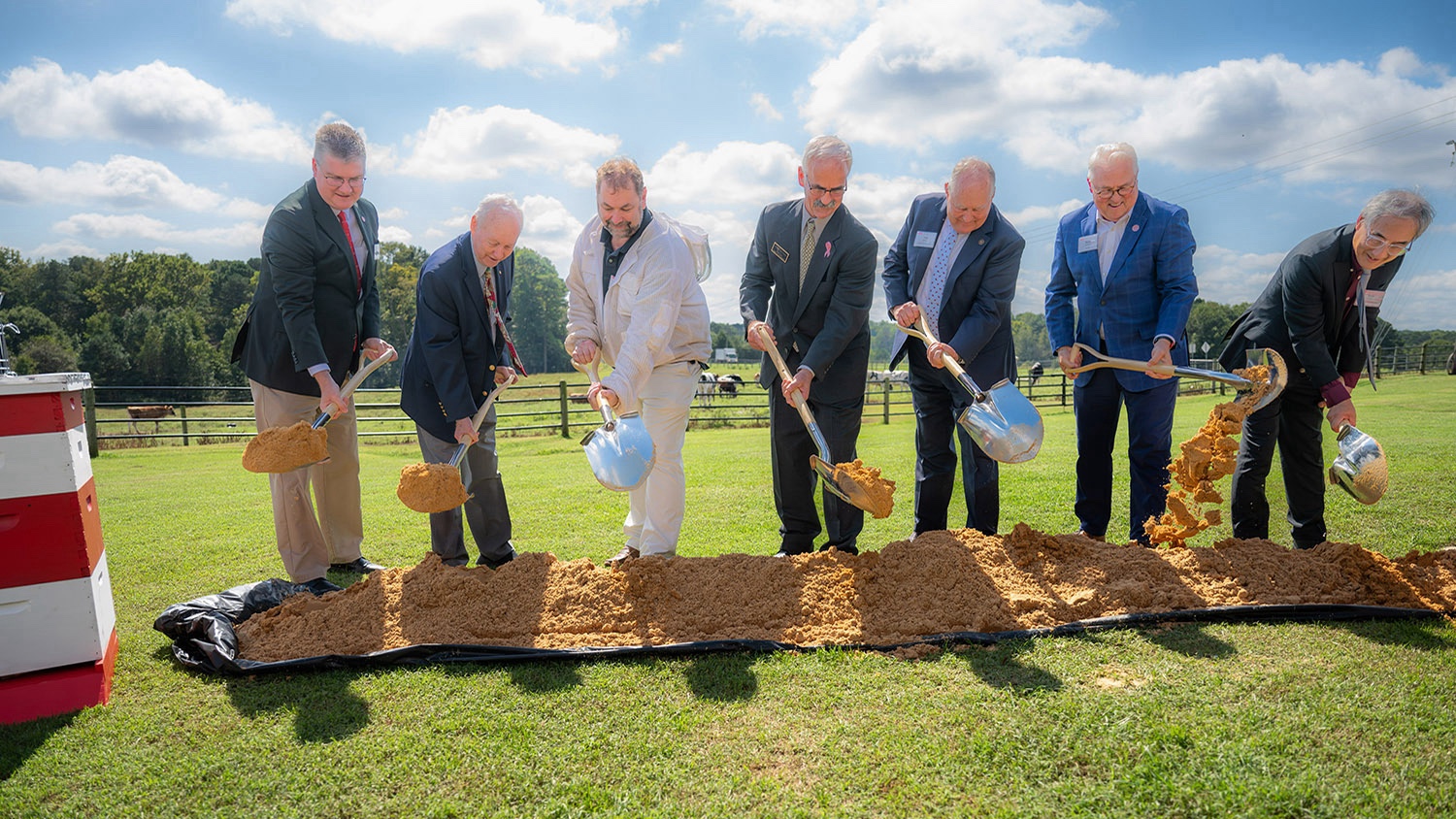 Officials break ground on NC State's new apiculture research facility