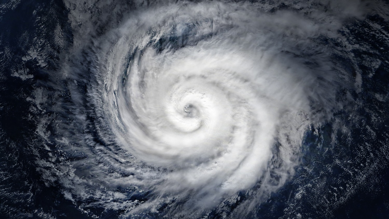 Satellite image of a hurricane