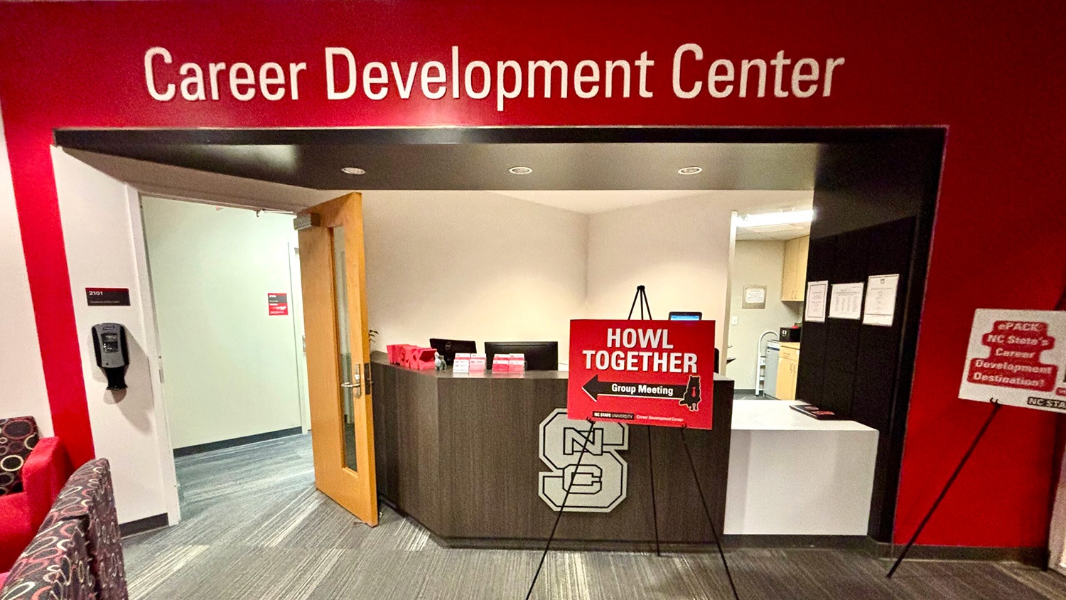 The Career Development Center at NC State, home to the Howl Together workshops, offers a welcoming space where neurodivergent students can find support and resources tailored to their needs.