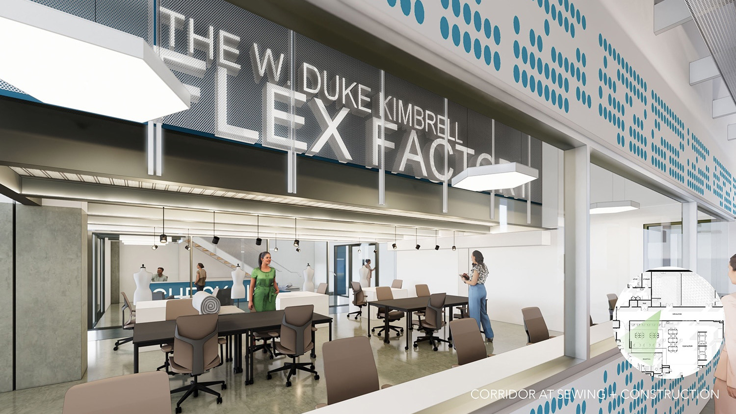 Artist's rendering of W. Duke Kimbrell Flex Factory