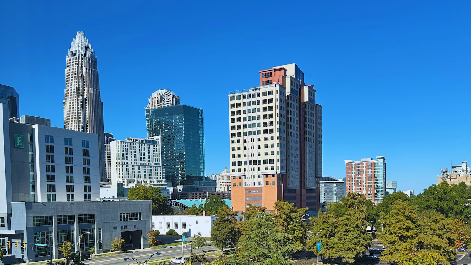 The Charlotte skyline