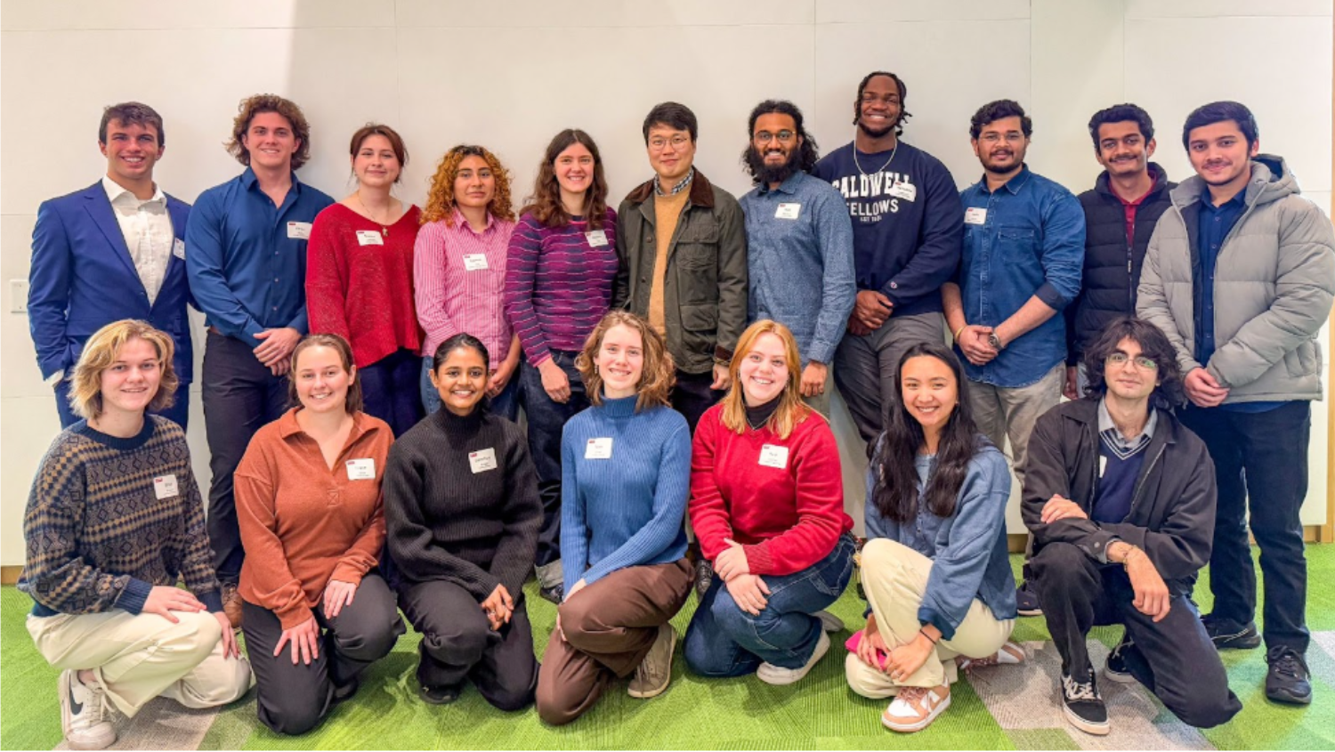 Eighteen members of the inaugural cohort of the Sustainable Futures Fellows program