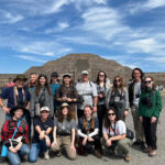 Participants of a study-abroad trip to Mexico pose for a photo.
