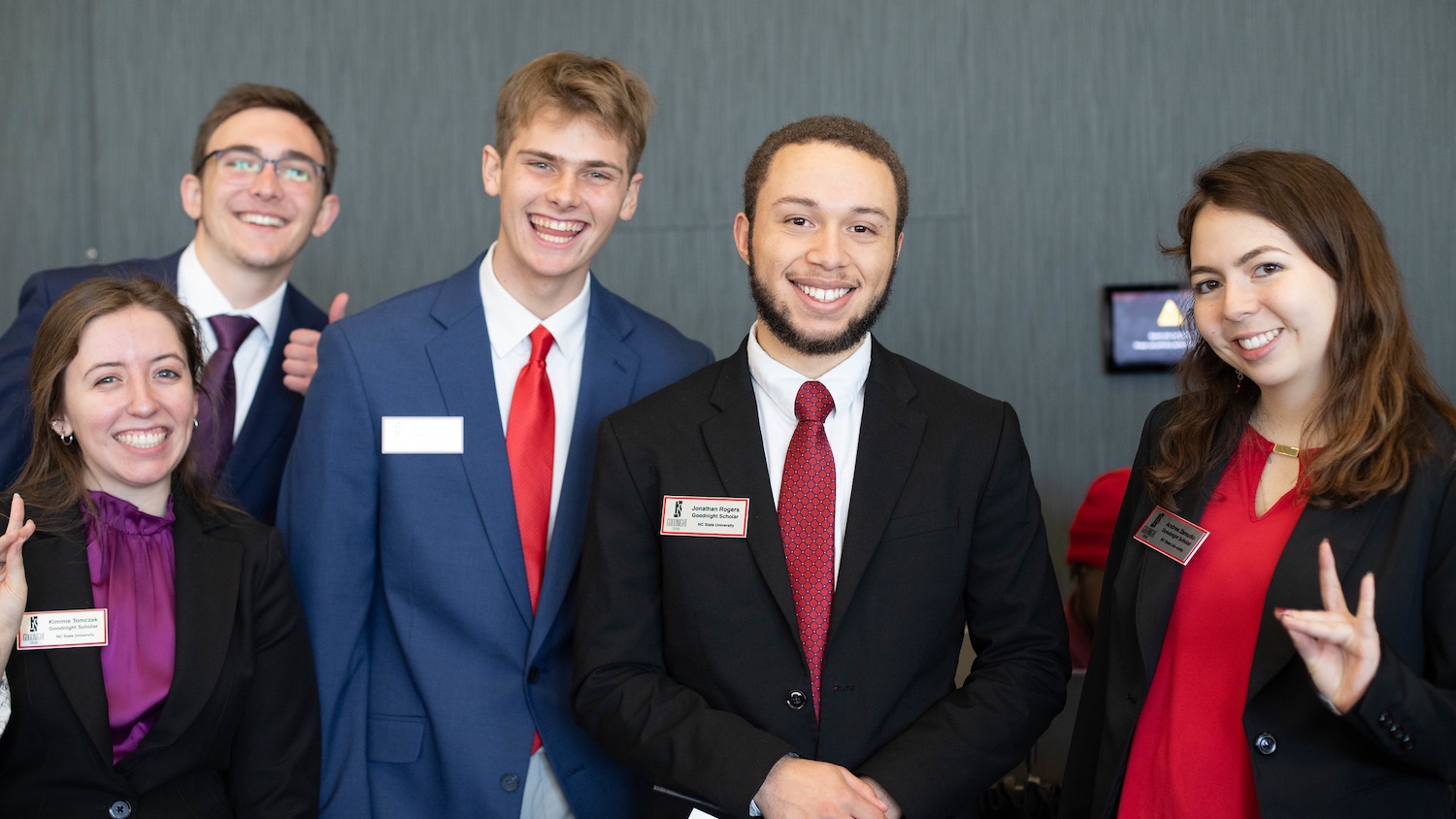Five Goodnight Scholars smiling